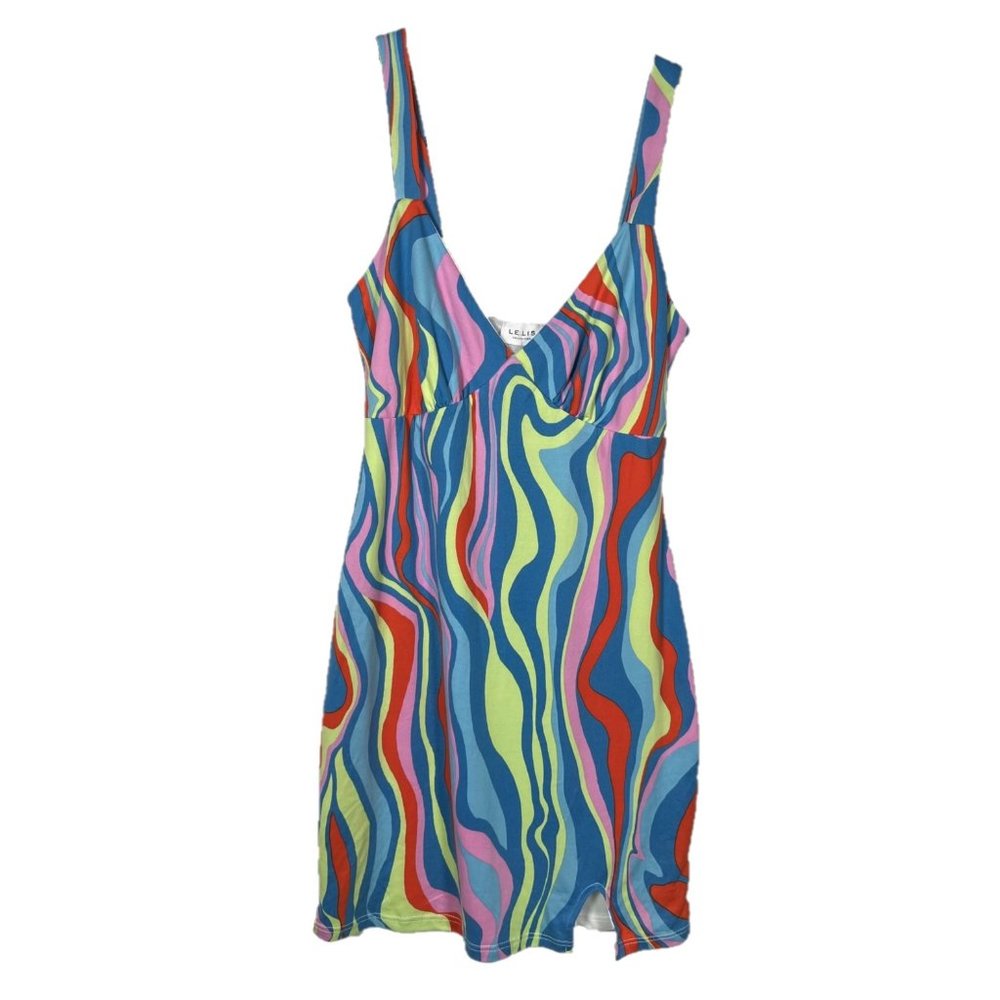 Le Lis Heatwave Total Illusion Swirl Bodycon Mini Dress Size Small